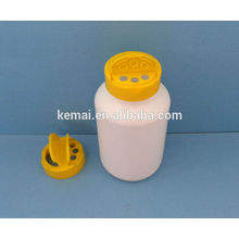 Plastic bottle with flapper cap